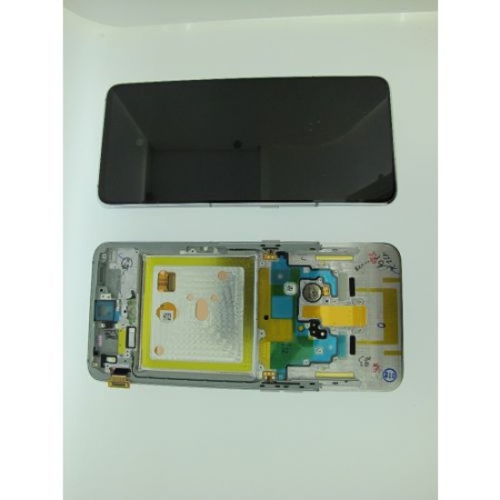 SAMSUNG A80 A805 (GH82-20348B/20390B) TOUCH+LCD WITH FRAME SERVICE PACK SILVER ORIGINAL